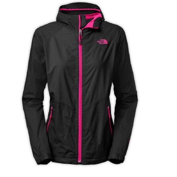 The North Face Jackets & Blazers - The North Face Black Pink Hood Windbreaker Jacket